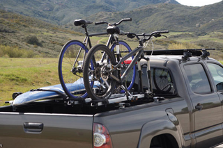 Illustration for article titled Hauling a bicycle in a truck bed